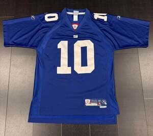 Autographed Eli Manning New York Giants Reebok On-Field Jersey Size Medium